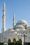 Domes and minarets of a mosque, Dubai United Arab Emirates