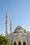 Domes and minarets of a mosque, Dubai United Arab Emirates