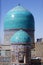 Domes of mosque in Samarkand, Uzbekistan