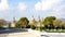 Domes of the National Palace of Catalonia from Montjuic, Barcelona