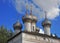 Domes of an old orthodox russian church