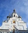 Domes of orthodox cathedral in Kronshtadt