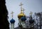 Domes of an Orthodox church in the Optical Desert