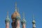 Domes of Russian Orthodox Church, Sanremo, Italy