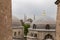 Domes of Saint Sophie Cathedral and Blue Mosque, from Saint Sophie, Istanbul, Turkey.
