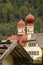 Domes of St Bartholoma Church. Konigssee. Germany