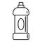 Domestic bleach bottle icon, outline style