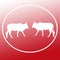 Domestic Cattle Cow Logo Background Banner
