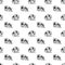 Domestic cows seamless pattern hand drawn in a graphic style. Vintage digital engraving illustration for poster, web
