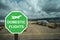 Domestic Flights are written on allow sign with airplanes at the terminal gate ready for takeoff at airport