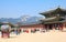 domestic and international tourists visit Gyeongbokgung Palace in Seoul, Korea