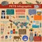 Domestic pets infographic elements, helthcare, vet