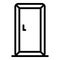 Domestic refrigerator icon, outline style