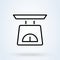 Domestic weigh scales line. vector Simple modern icon design illustration