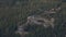 Dominant rock in a forested slope, Jeseniky, Czech Republic