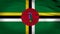 Dominica 4k animated flag