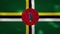 Dominica dense flag fabric wavers, background loop