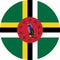 Dominica Flag illustration vector eps