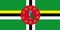 Dominica flag vector.Illustration of Dominica flag