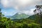 Dominica Island boiling lake mountain view