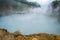 Dominica Island boiling lake mountain view