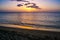 Dominica Island Sunset in Silhouette on the beach