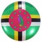 Dominica national flag button