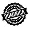 Dominica stamp rubber grunge