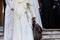 Dominican monks, detail of the monastic habit, monastic order of