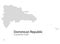 Dominican republic map vector country carribean island
