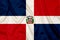 Dominican Republic Silk flag