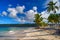 Dominican Republic. View from the beach of the island of CayoLevantado on the peninsula of Samana