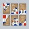 Dominicana Patriotic Cards for National Day.