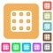 Domino nine rounded square flat icons