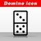 Domino vector icon design concept