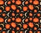 Domppattern : Halloween Pumpkins Seamless Pattern