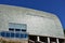 Domus Museum. Modern architecture details. Slate, stone and glass. Sunny day, strong sun light. La Coruna, Spain.