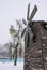 Don Quijote windmill in winter