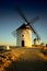 Don Quixote windmills Consuegra, Toledo Spain.