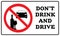 Don`t drink and drive sign drawing by Illustration