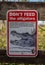 Don`t Feed The Alligators Sign