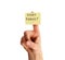 Don\'t forget note on finger