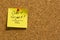 Don\'t forget sticky note