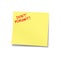 Don\'t forget yellow note