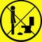 Don\'t Pee on Floor Warning Sign