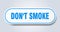 don\\\'t smoke sign. rounded isolated button. white sticker