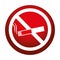 Don\'t smoking signal icon