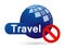 Don`t travel Protect lungs of globe people from Virus Corona virus COVID-19 not allowed and prohibited infection icon