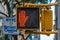 Don`t walk signal on a New York Street