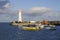 Donaghadee Harbour and Lighthouse on the Ards Peninsula i